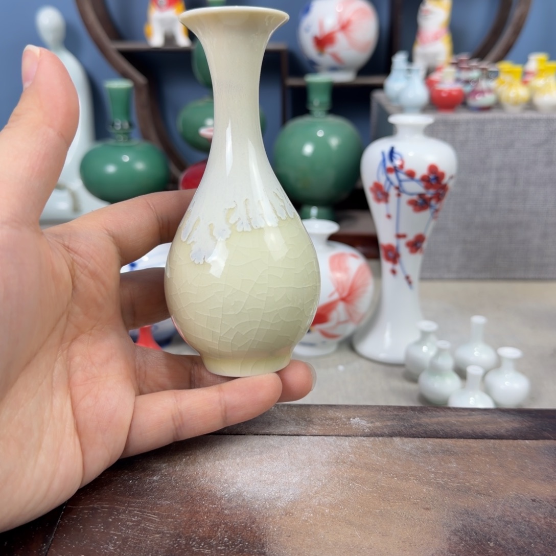 陶瓷手工小花器摆件