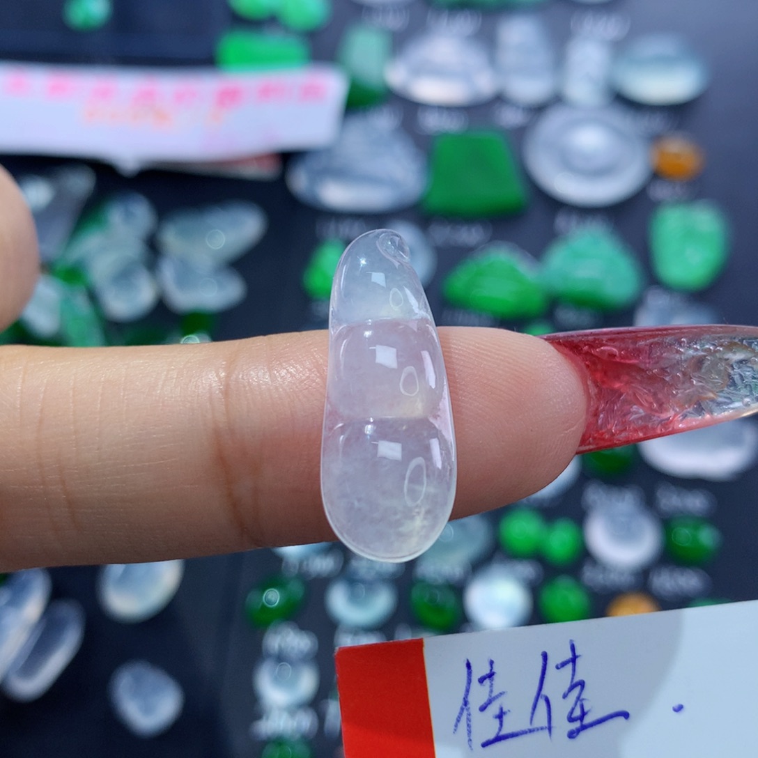 翡翠颈饰未镶嵌纯天然缅甸翡翠A货