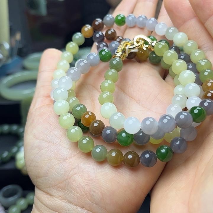 和田玉未镶嵌手链