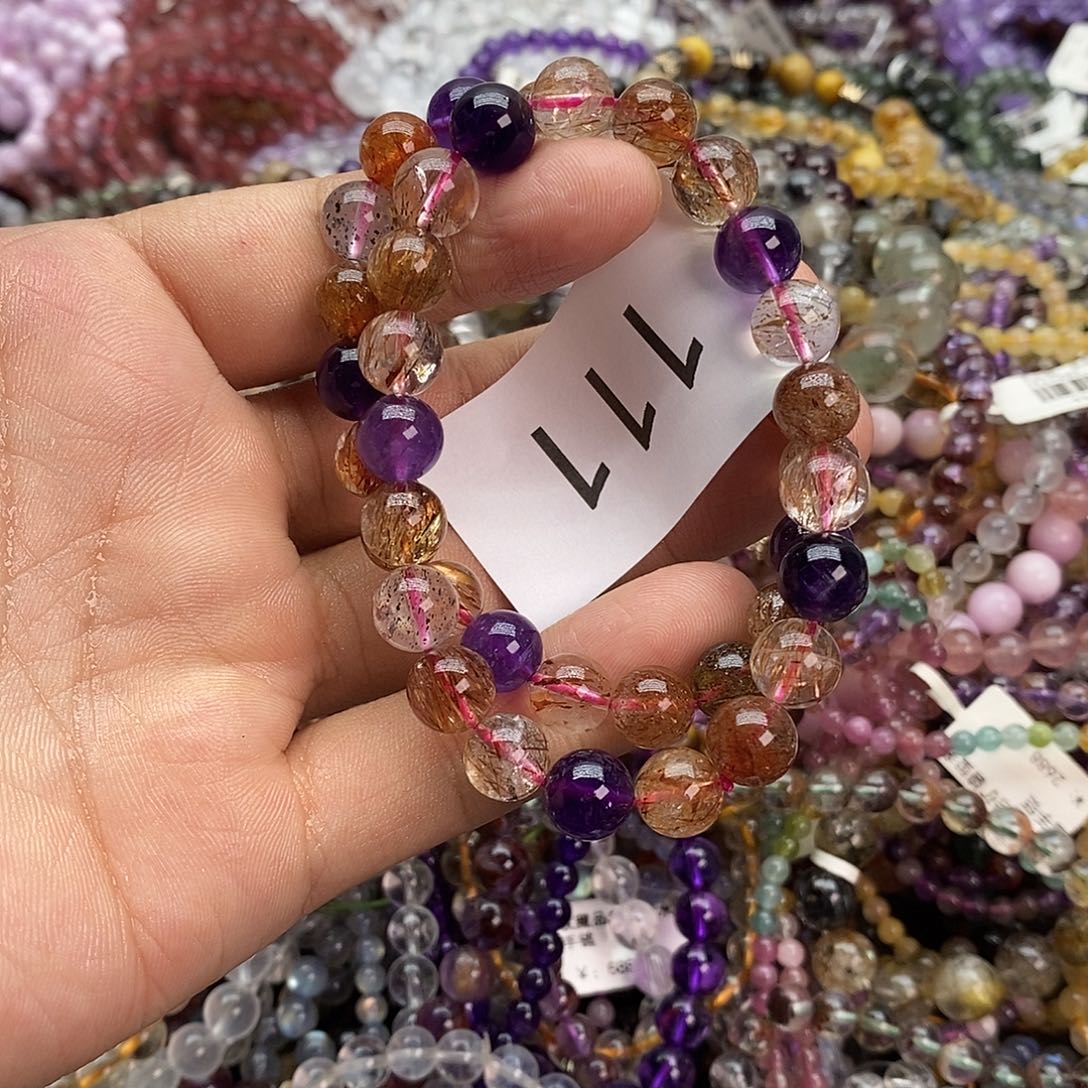 水晶手链未镶嵌手链多样性发其一