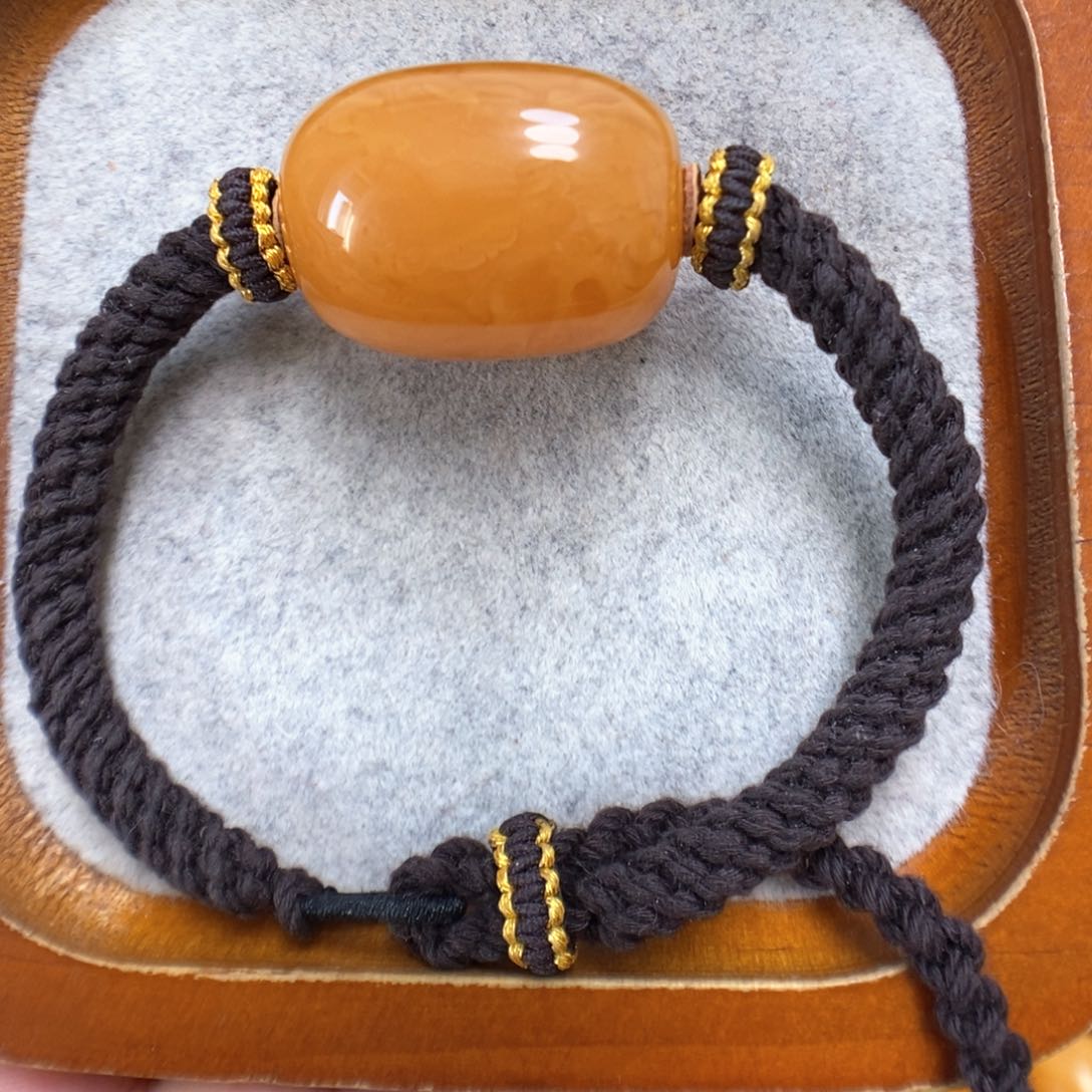 蜜蜡手串未镶嵌蜜蜡