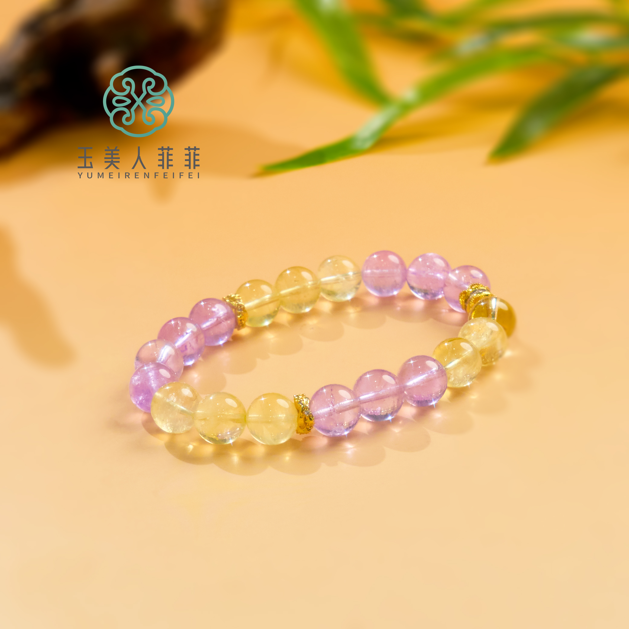 爽爽推荐*水晶单圈圆珠手串约10mm+