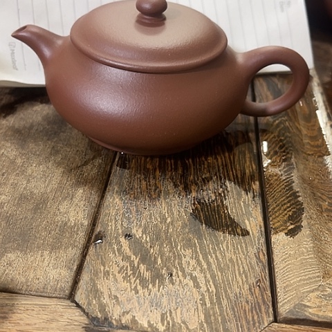 紫砂茶壶黄龙山老紫泥明炉200c c