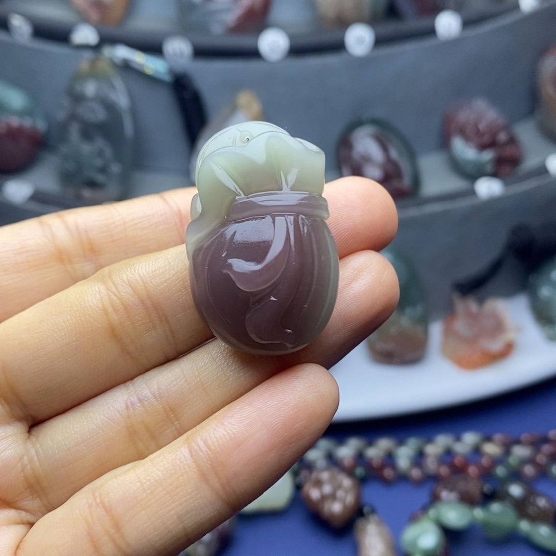 玛瑙/玉髓未镶嵌吊坠(不含链)