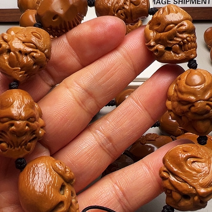 橄榄核手串/手链骷髅串