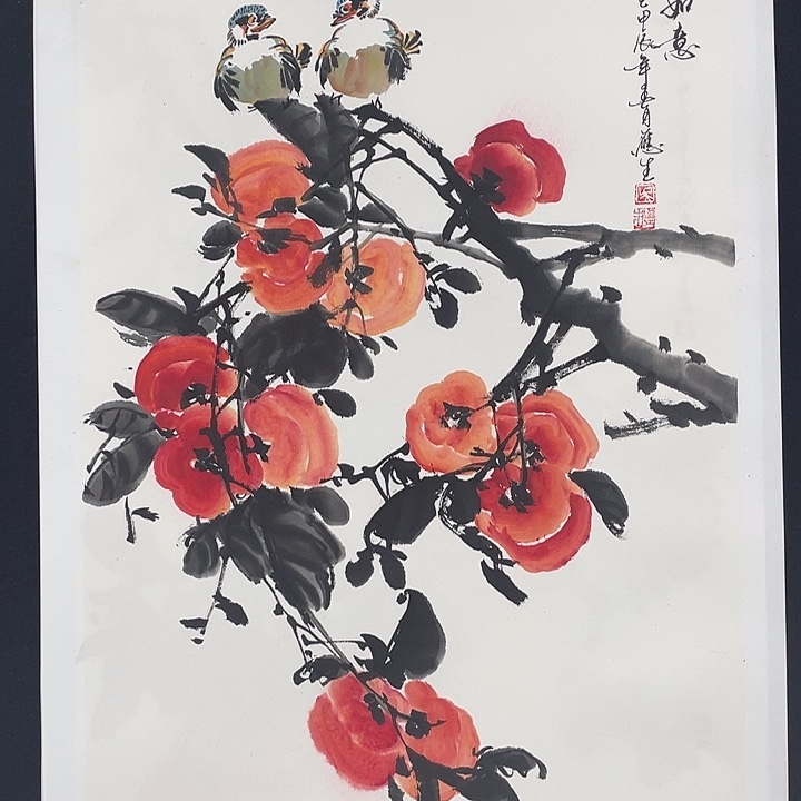 国画老师手绘作品