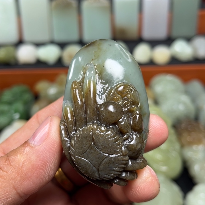 和田玉未镶嵌挂件