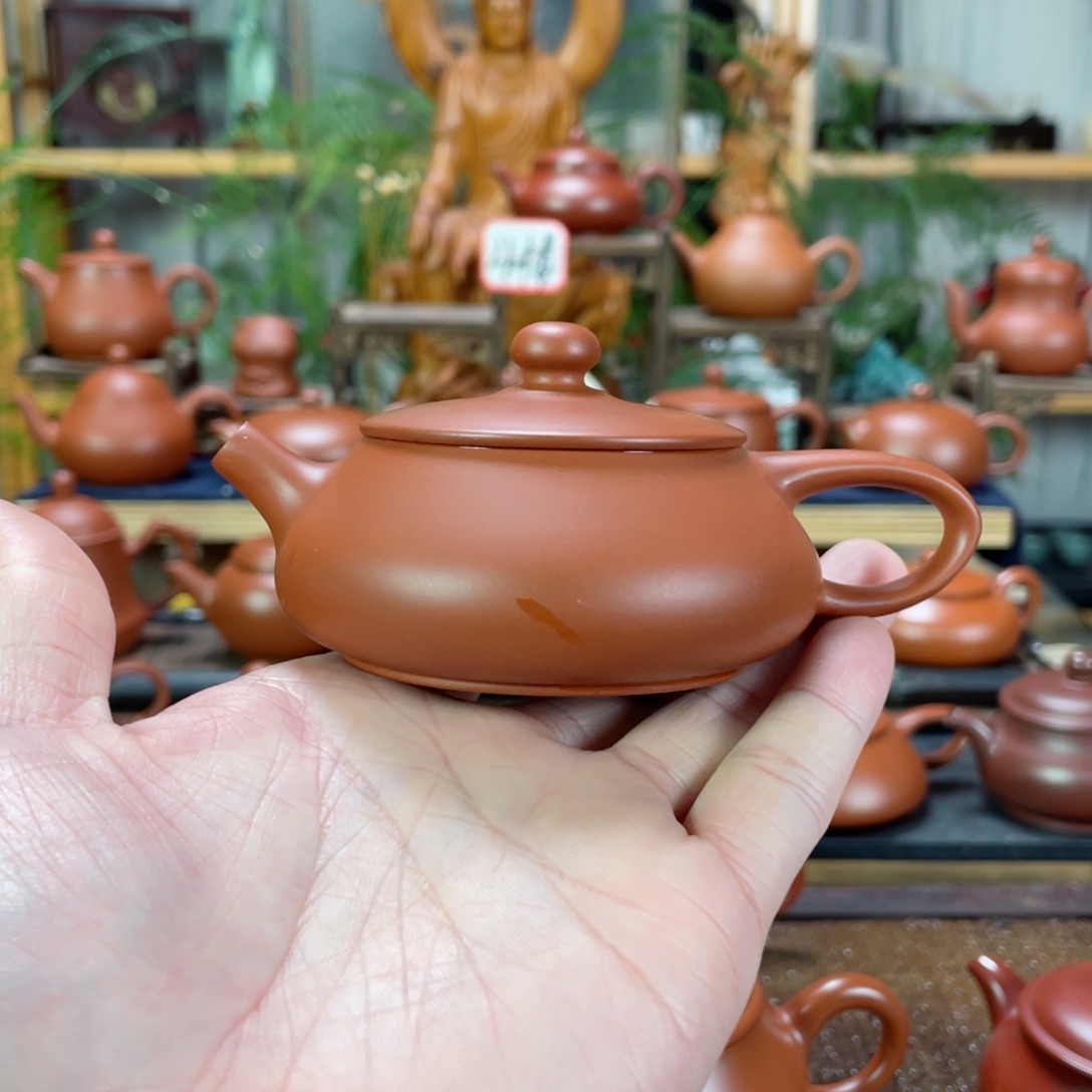 紫砂茶壶Q***名朱泥石瓢