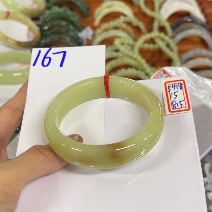 T***1和田玉未镶嵌手镯