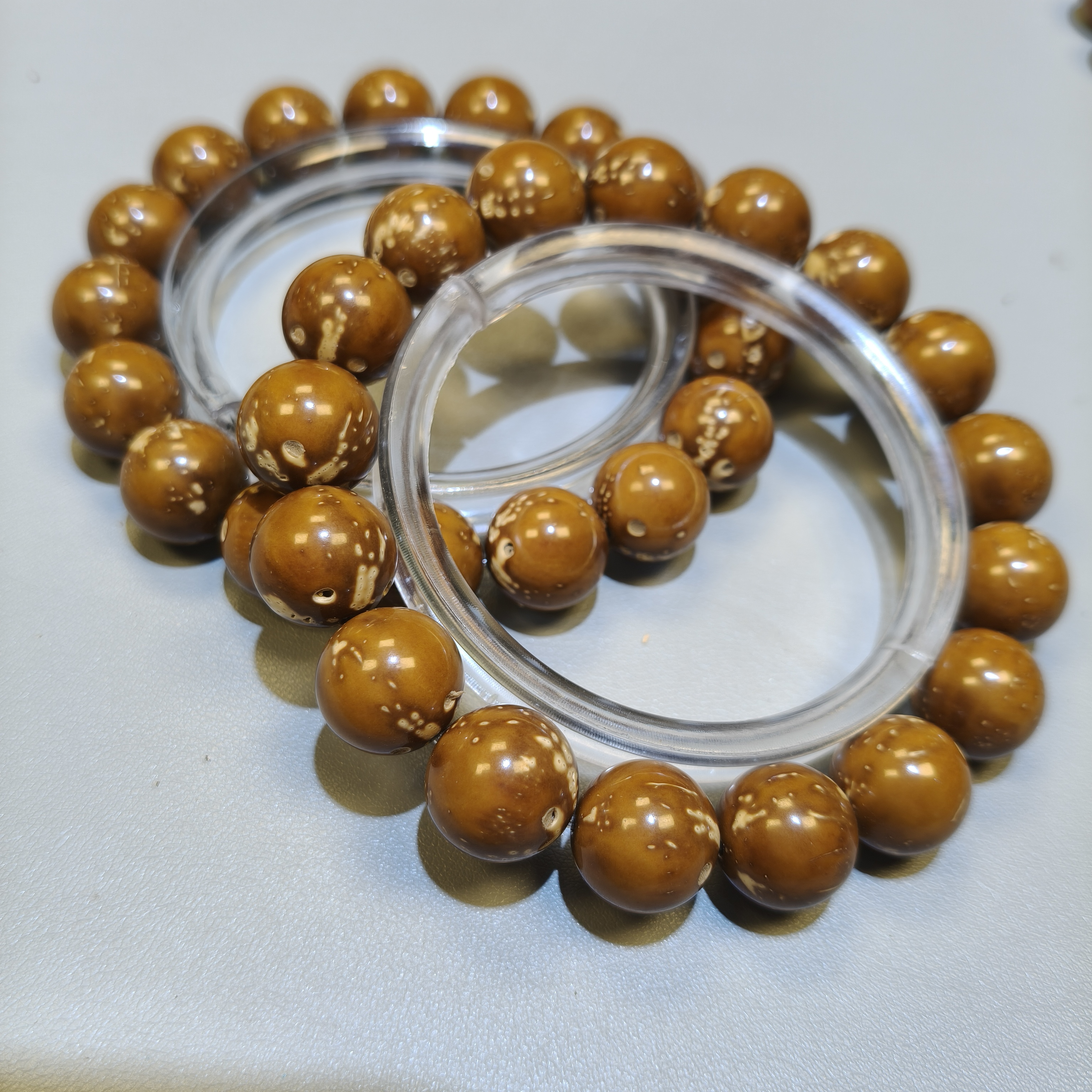 A635 紫金鼠 圆珠单圈手串 （底色 尺寸 花纹 多样 发其一 ）