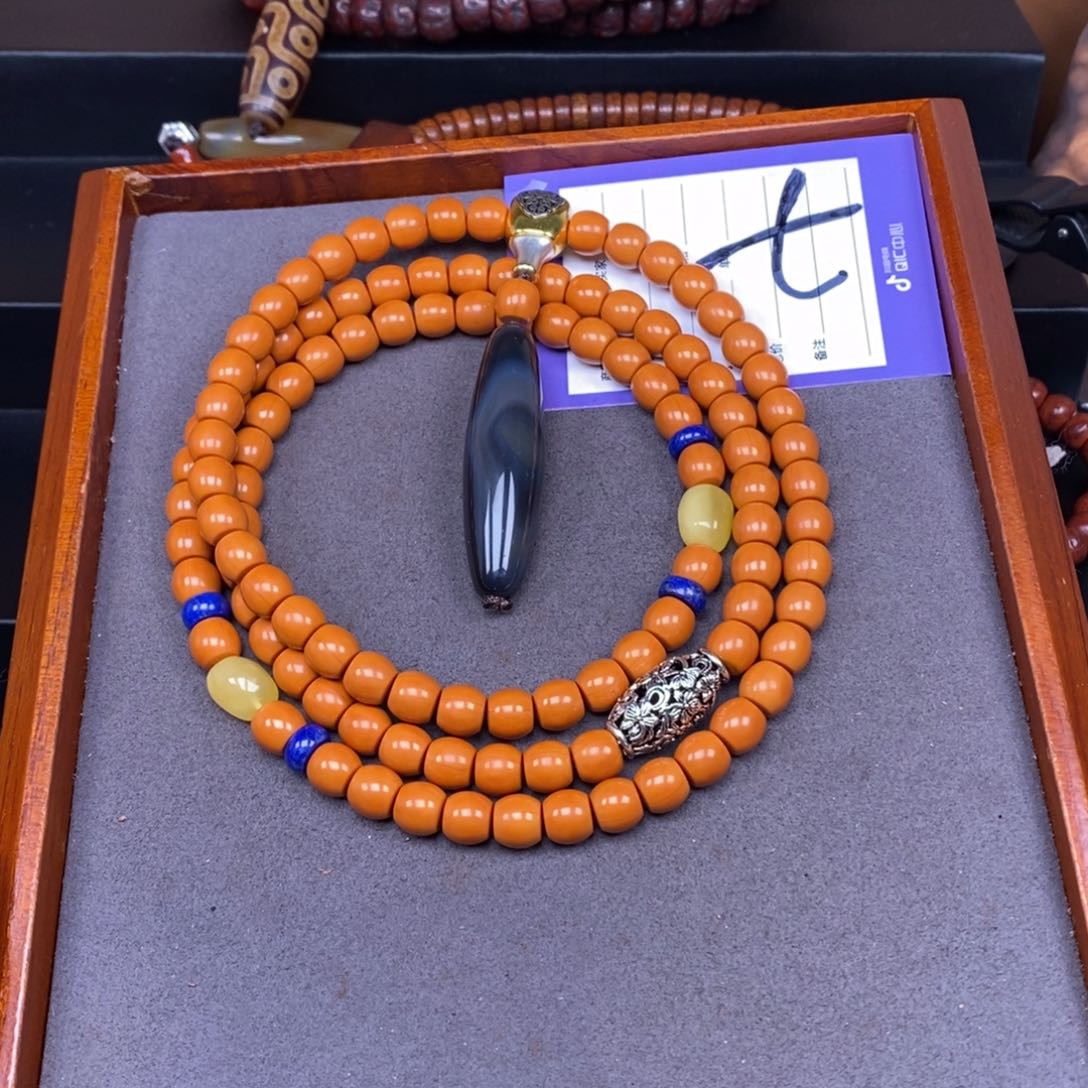 猴头核桃吊坠橙*?猴头