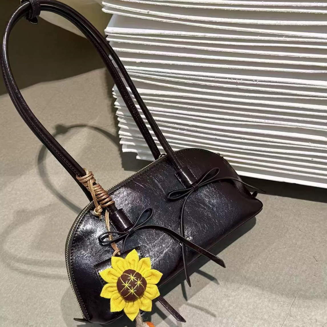 【Muyun】小众轻奢休闲时尚百搭腋下单肩斜挎包包