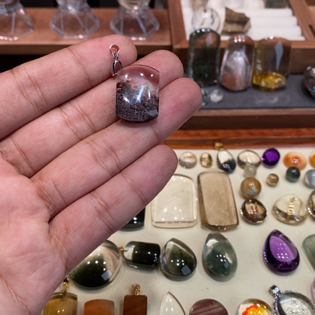 小***念银S925镶嵌颈饰水晶幽灵