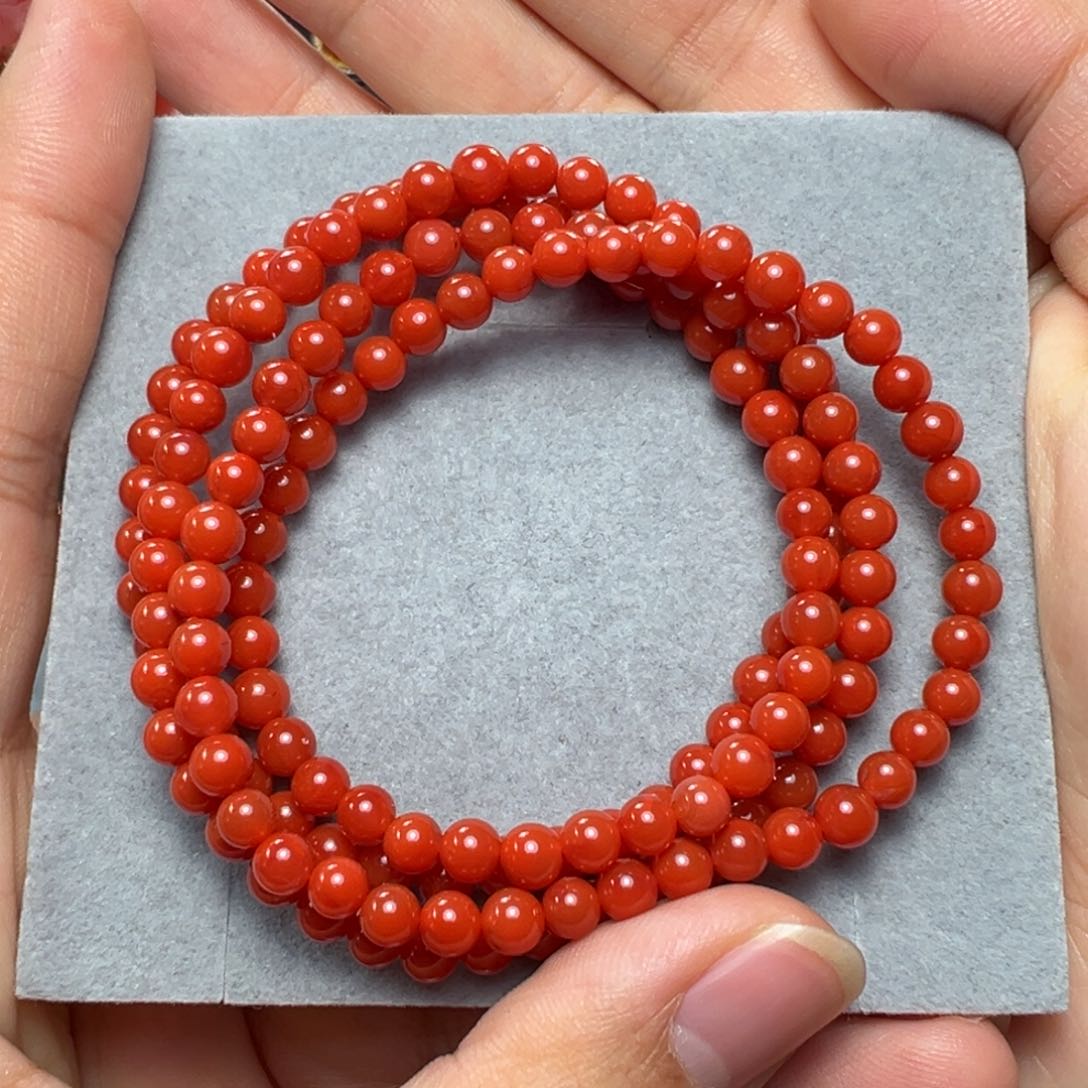 南红玛瑙手串未镶嵌