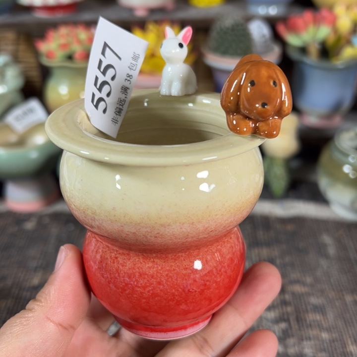 口5高7 手工花盆满30包邮