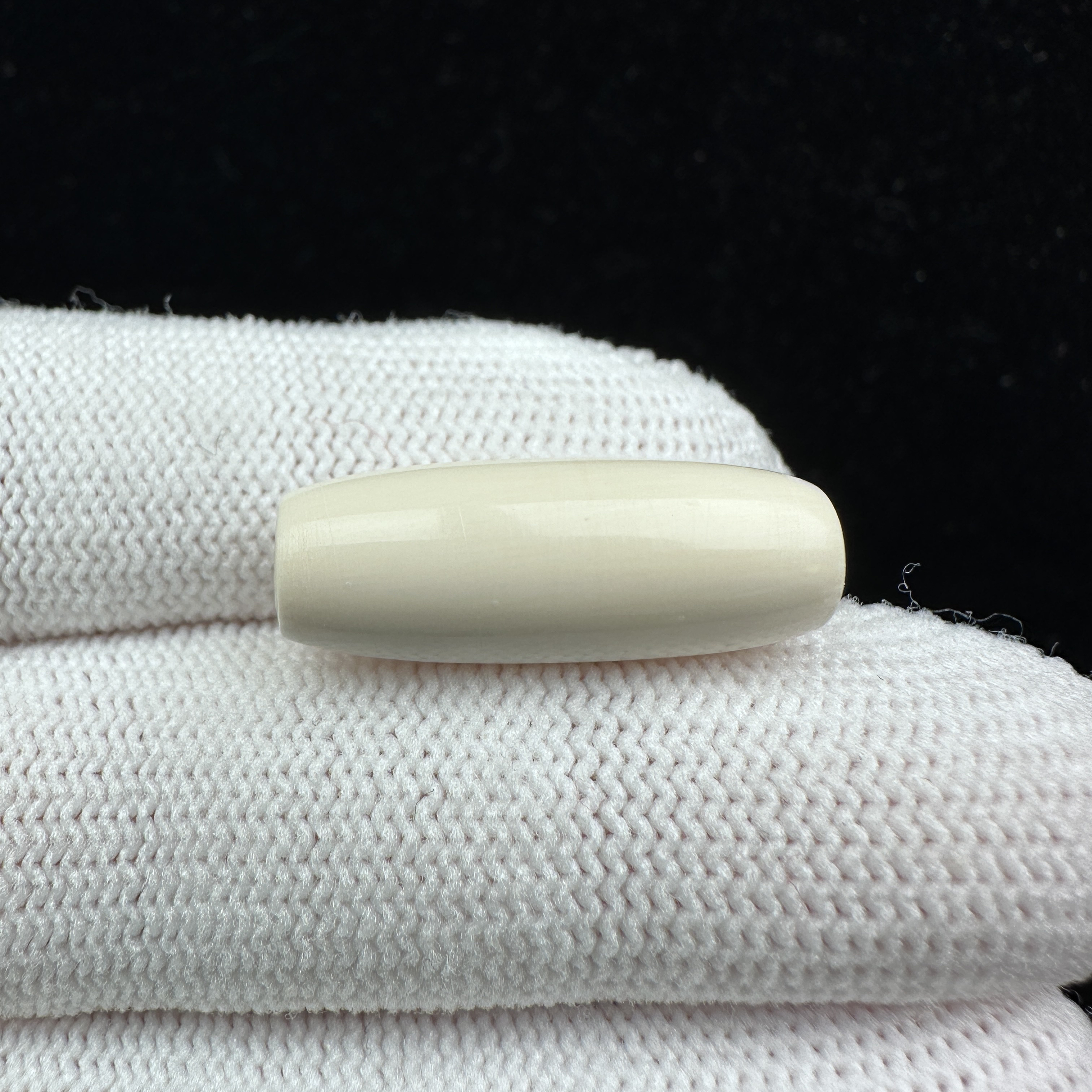 A3555天然猛犸牙 长桶珠 9*24mm支持鉴定 假一罚四