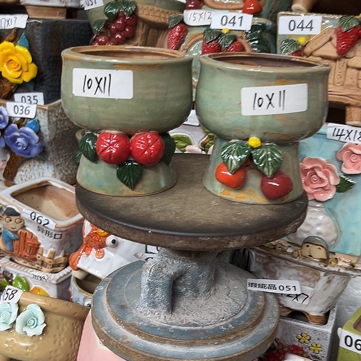 紫砂花盆粗陶材质多肉花盆