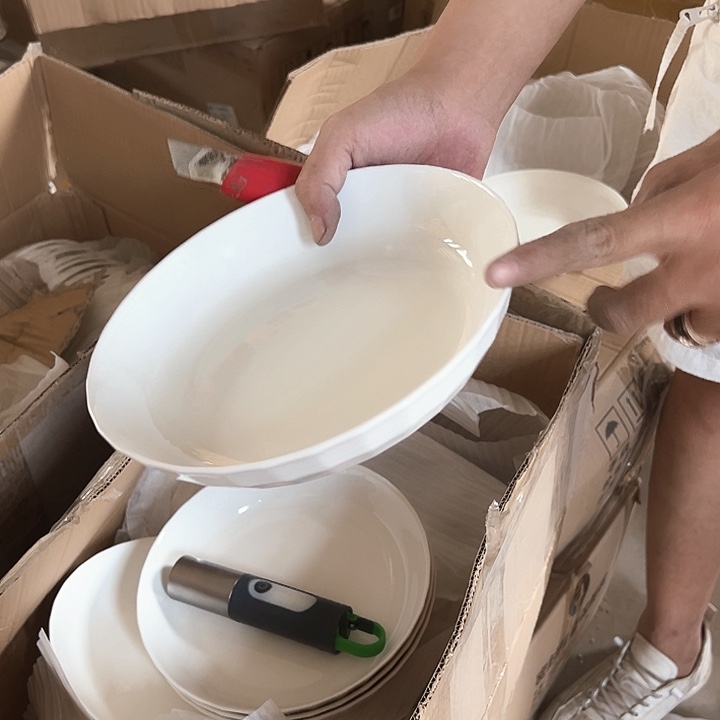 微瑕介意勿拍不退不换 水晶盘4支深盘