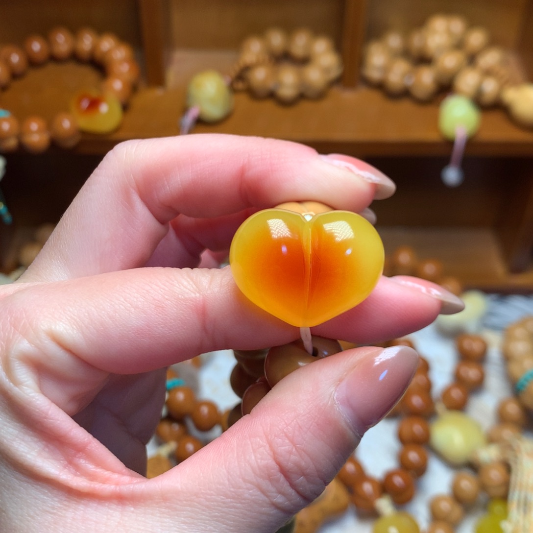 把件猴头核桃爱心腮红