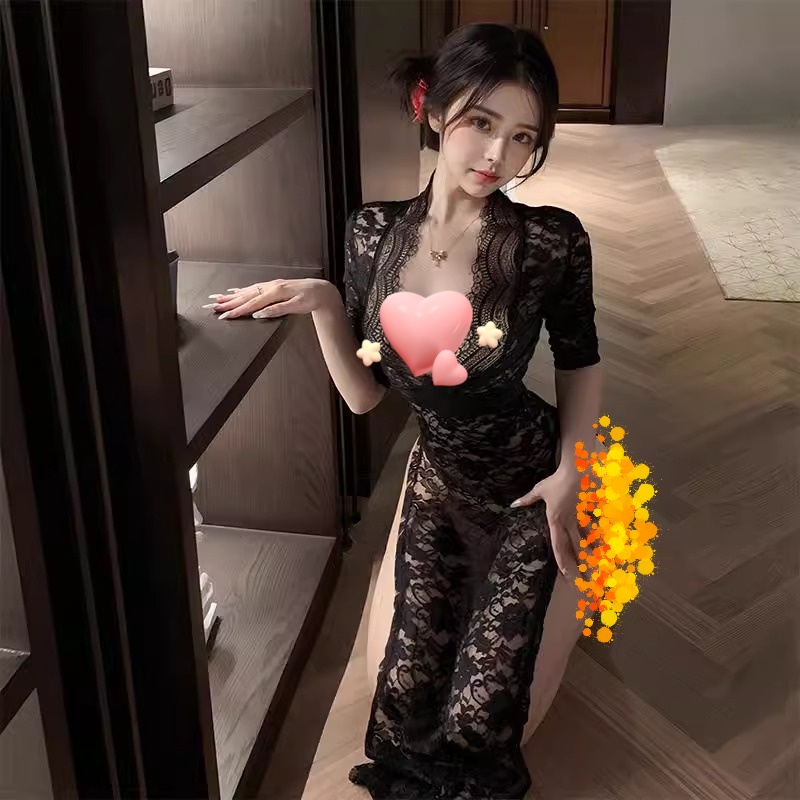 性感尤物旗袍qqny内衣情趣纯欲暴露成人情侣趣味情调免脱睡衣女夏