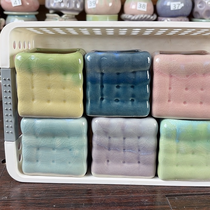 陶瓷量货/口6.5高6.5深浅搭配发6