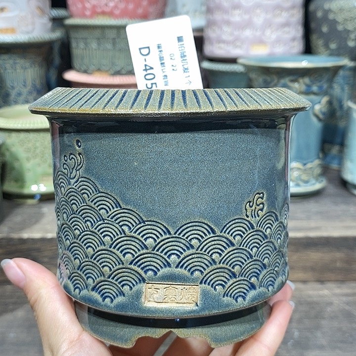 七里烧花盆2-22-405口径8