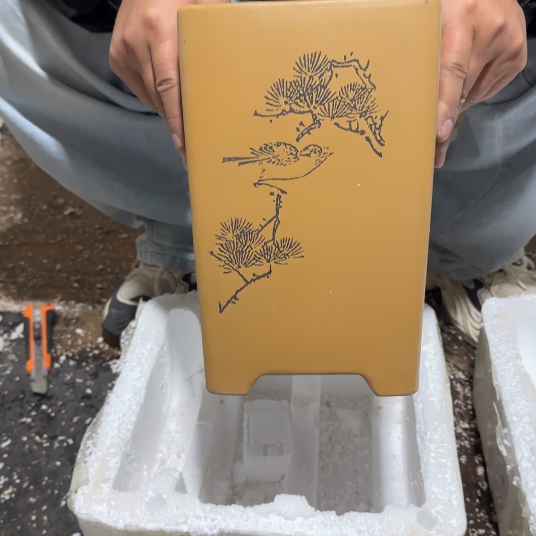 紫砂花盆口径18.26口径