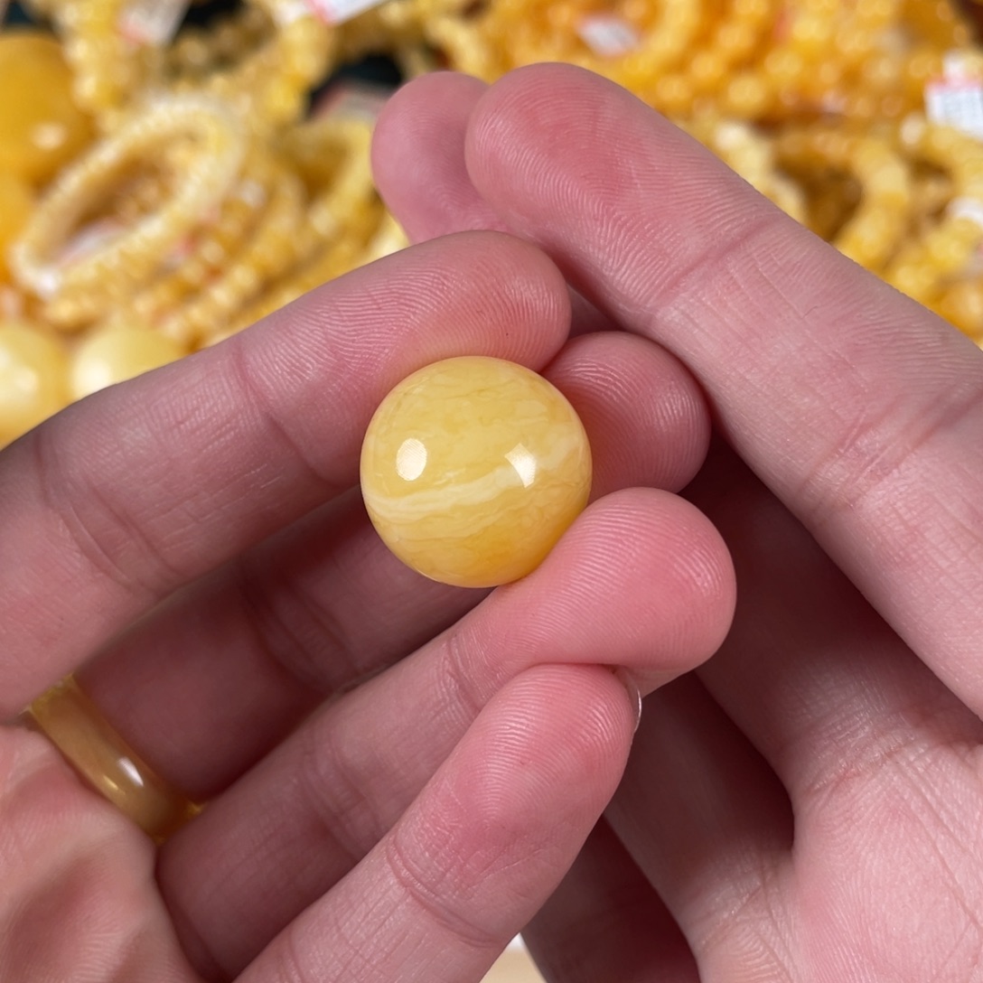 蜜蜡裸石未镶嵌微瑕18+ 打孔不退换
