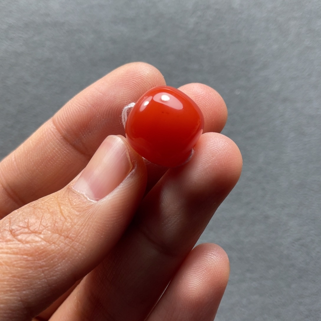 南红玛瑙配饰未镶嵌13.6mm