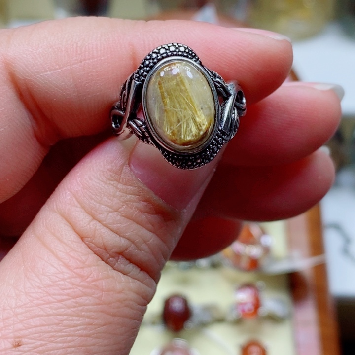 水晶戒指未镶嵌水晶