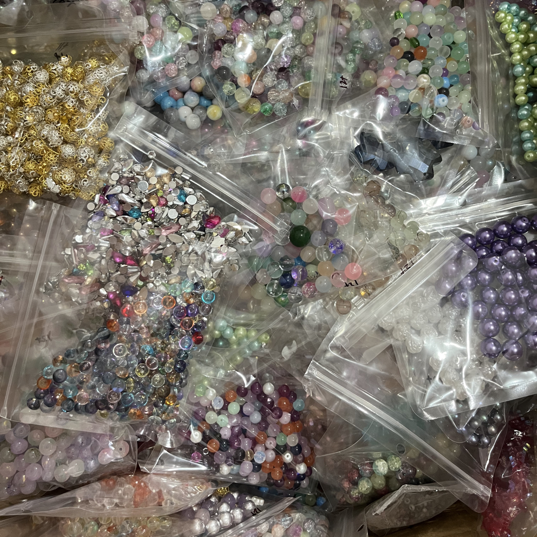 6 - 10MM琉璃珠混装多种颜色散珠用于手工串珠DIY