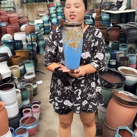 口13高31瑕疵一个盆子。