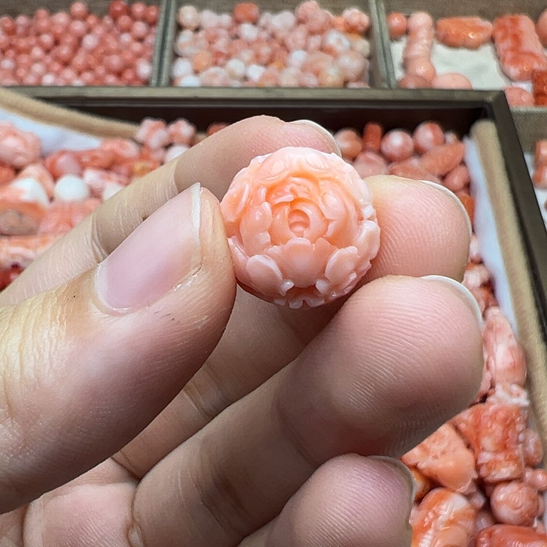 *****银S925深水14mm牡丹花