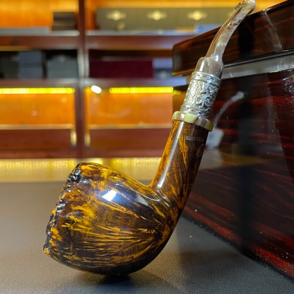 丹麦吉普森Boutique典藏4级石楠木手工烟斗（内径20.5 斗深45.5）