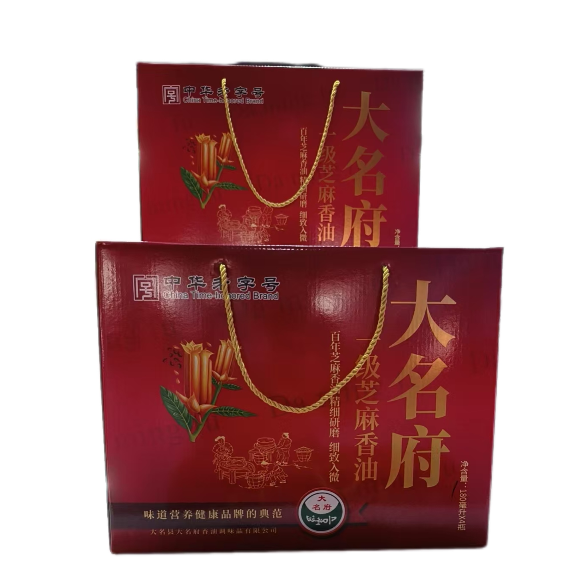 大名县大名府小磨香油礼盒180mLX4瓶