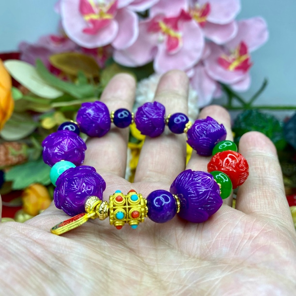F 002地精紫龙醇佐琴斯玛稀缺满含量手串时尚饰品多样发一