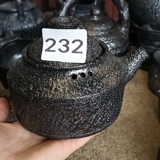 夏***哟黑砂茶具全手工制作侧把壶
