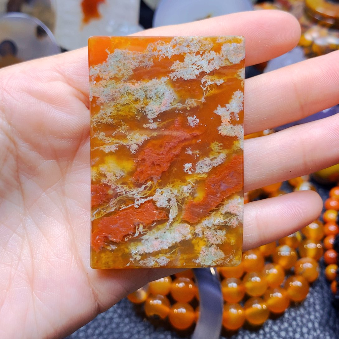 玛瑙/玉髓吊坠28未镶嵌亦*