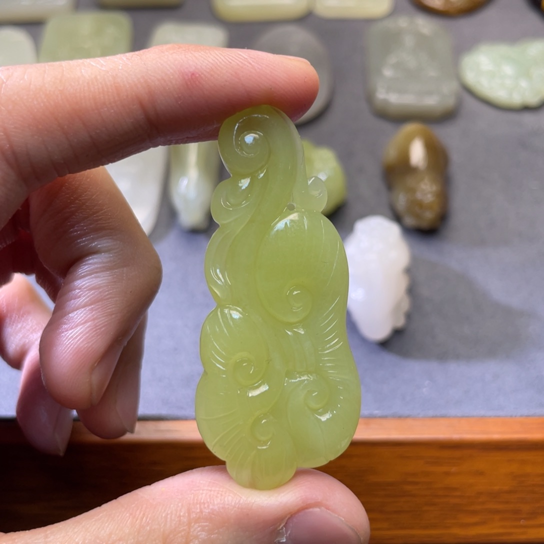 和田玉颈饰未镶嵌橘**南