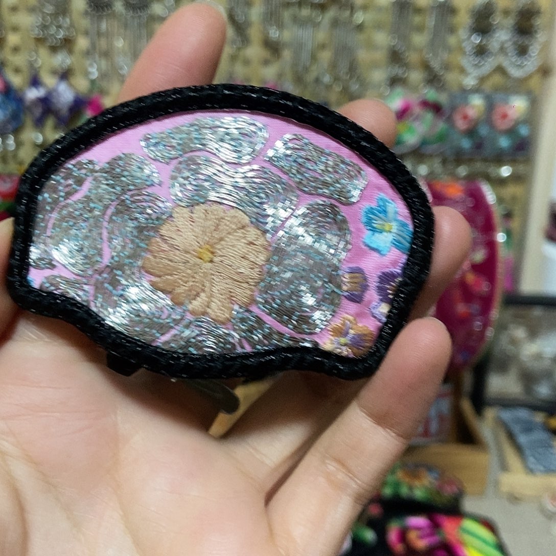 织绣发夹发夹发夹