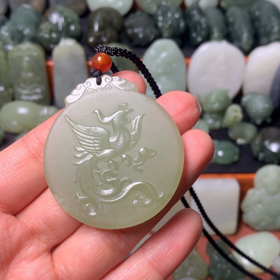 和田玉颈饰未镶嵌挂件45