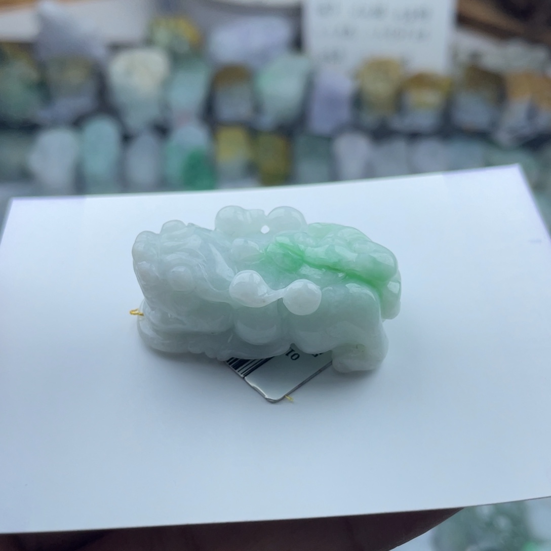 翡翠未镶嵌颈饰貔貅