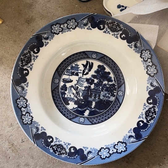 碗8寸深盘两个陶瓷陶瓷