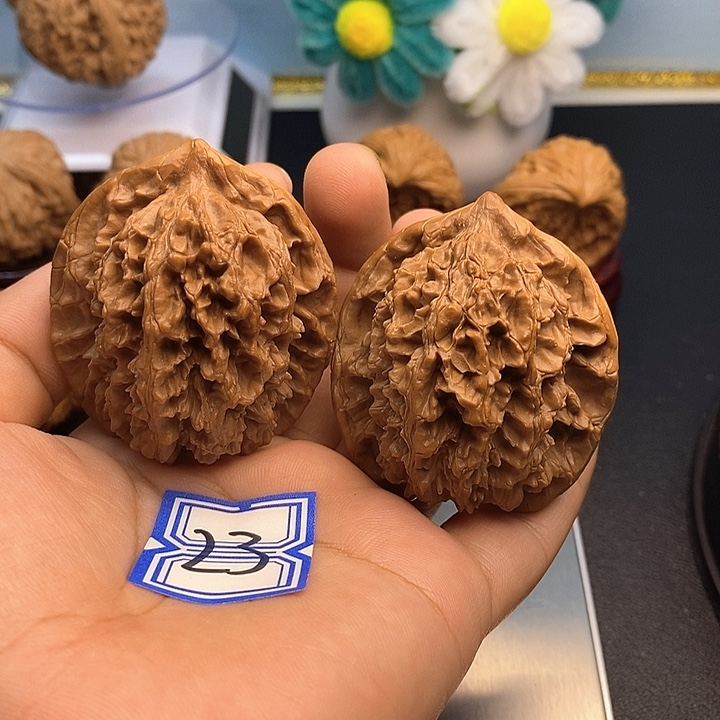 把件文玩核桃46大花