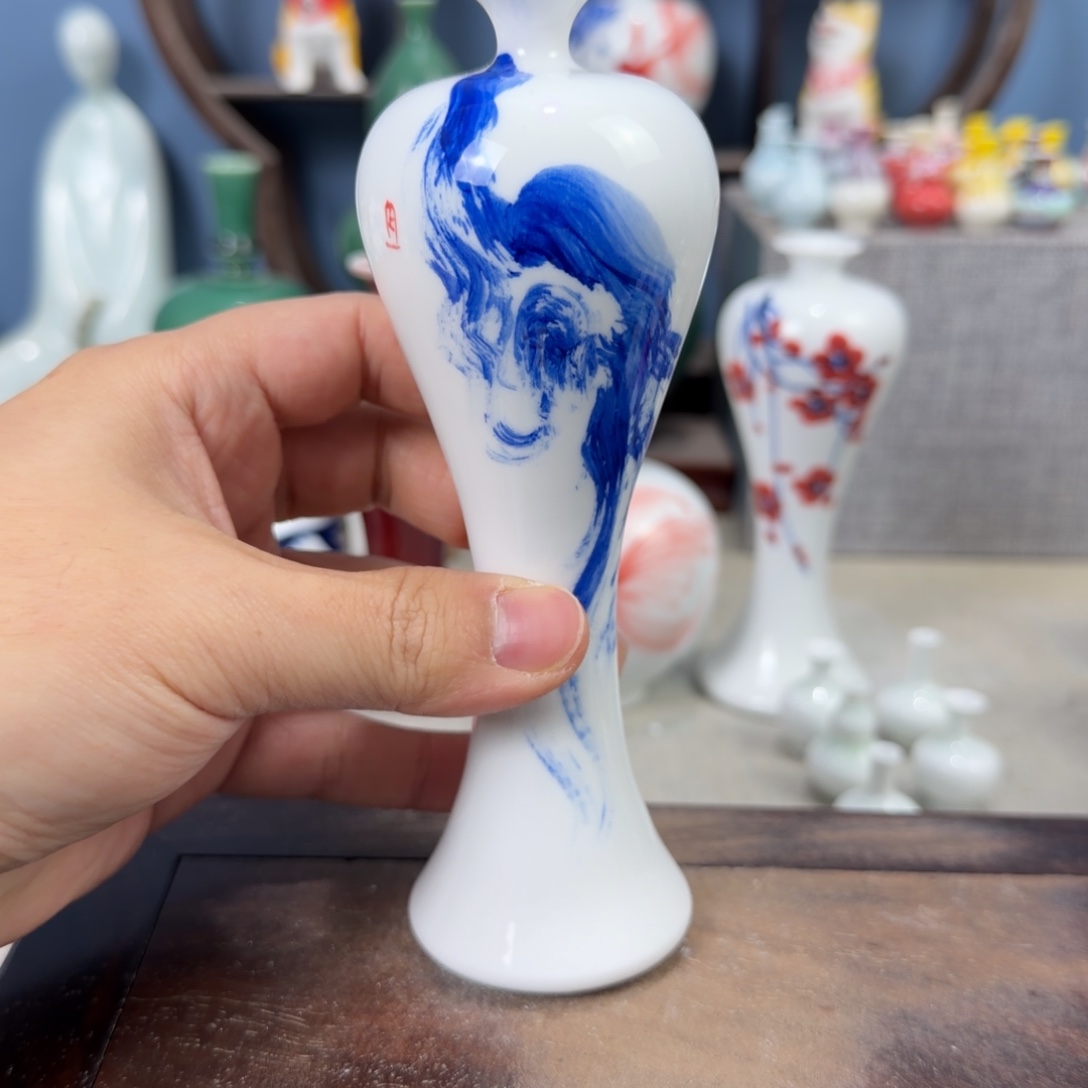 陶瓷手工小花器摆件