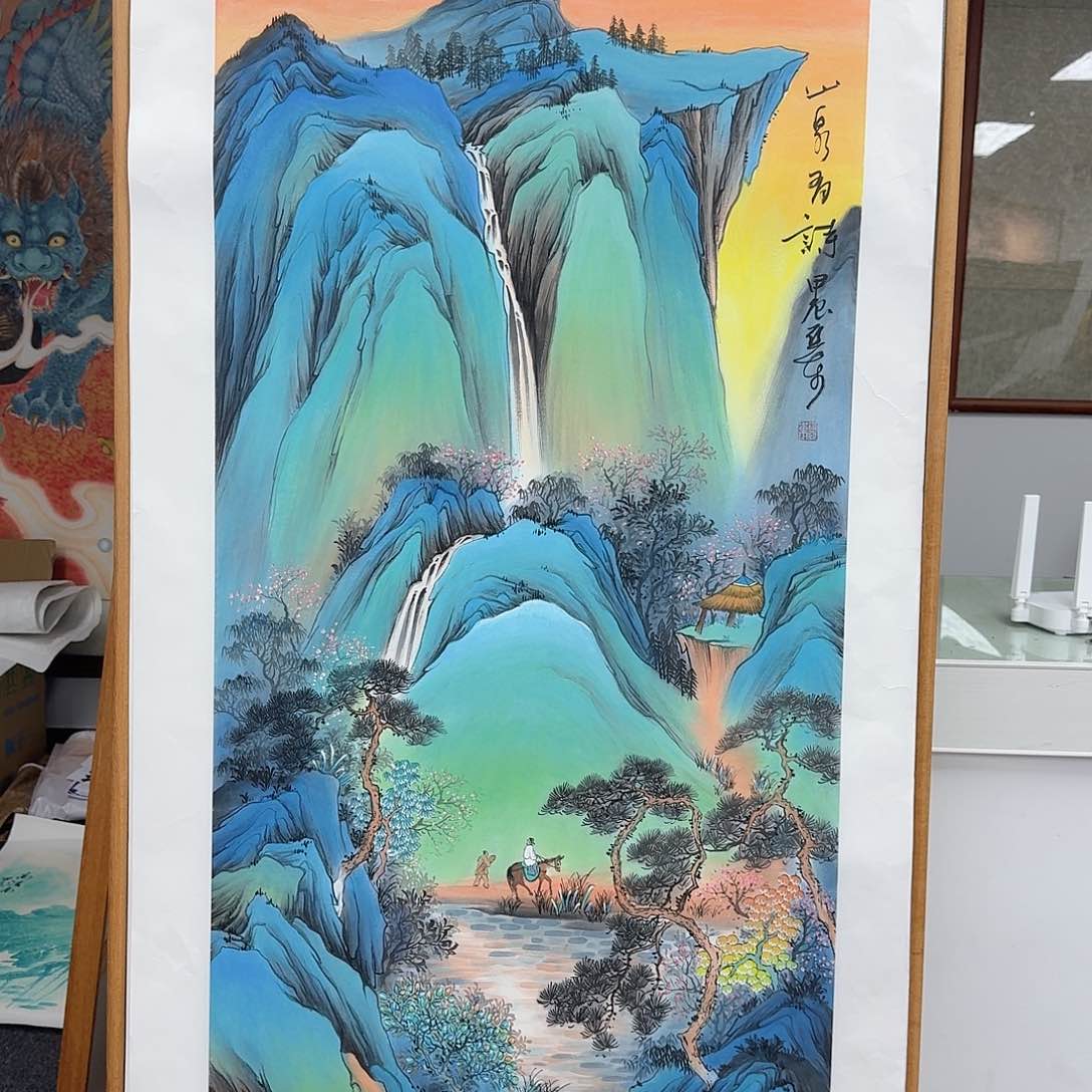 国画多次参加国内外大型