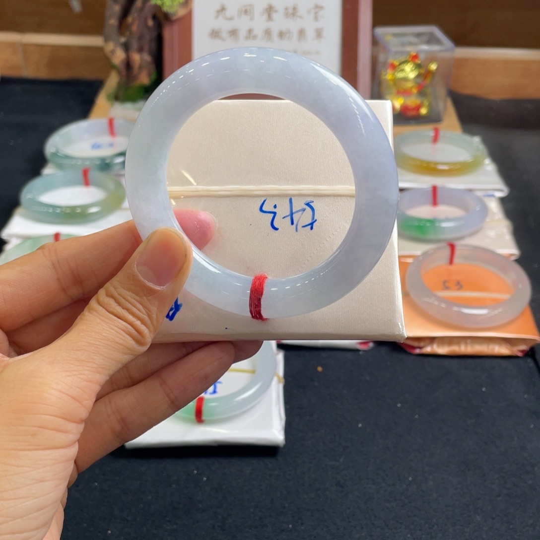 翡翠手镯未镶嵌54.3天然翡翠A货