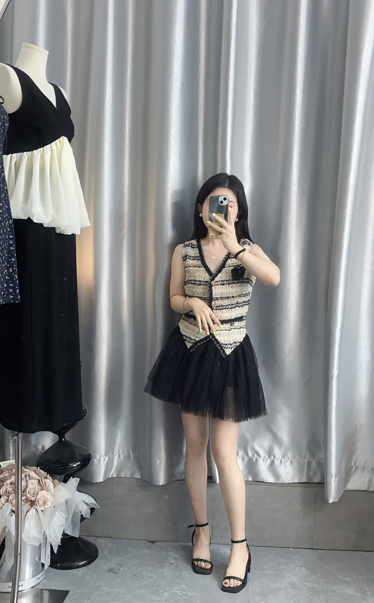 【虎妹推荐】小个子气质小香风上衣短裙（两件套）