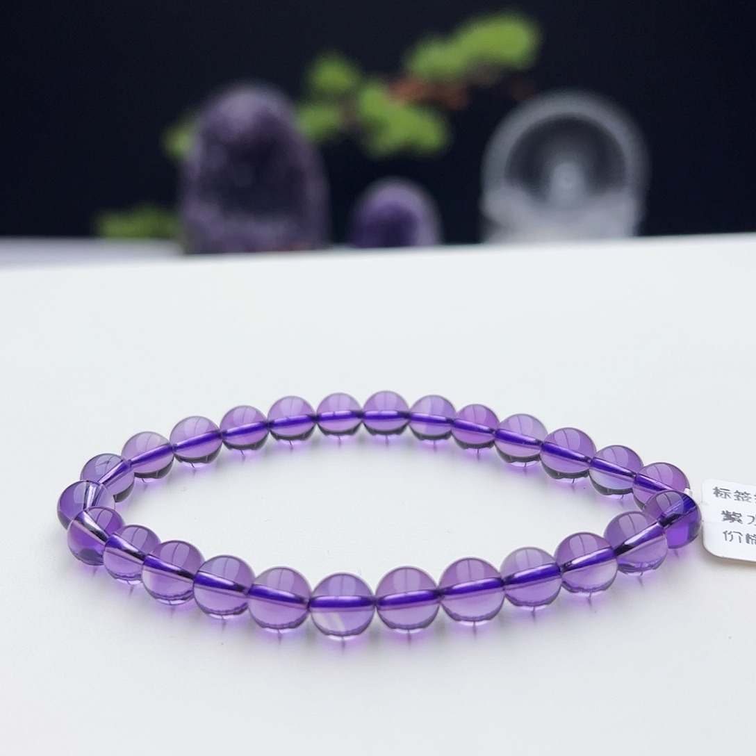 水晶手链未镶嵌紫水晶7.1mm13.13