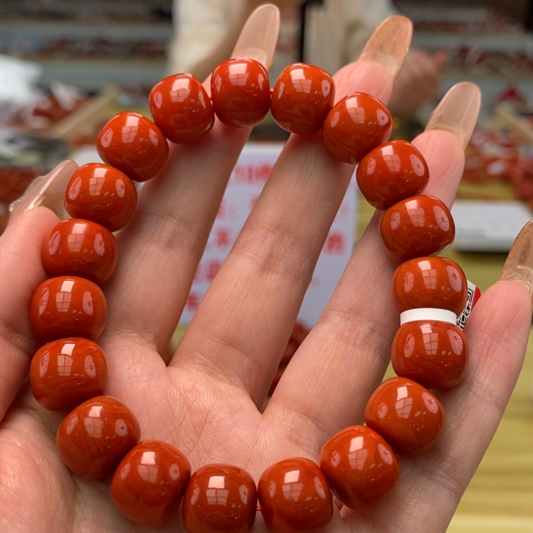 南红玛瑙手串12未镶嵌